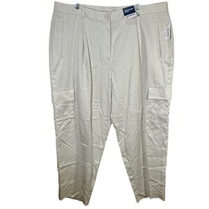 Old Navy Taylor Straight Trouser Cargo Pants Women's 2X‎ Extra High Rise NWT